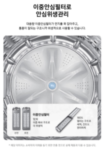 삼성전자 AI 통버블 일반 세탁기 WA80F19E8W 19kg 방문설치 이미지 5